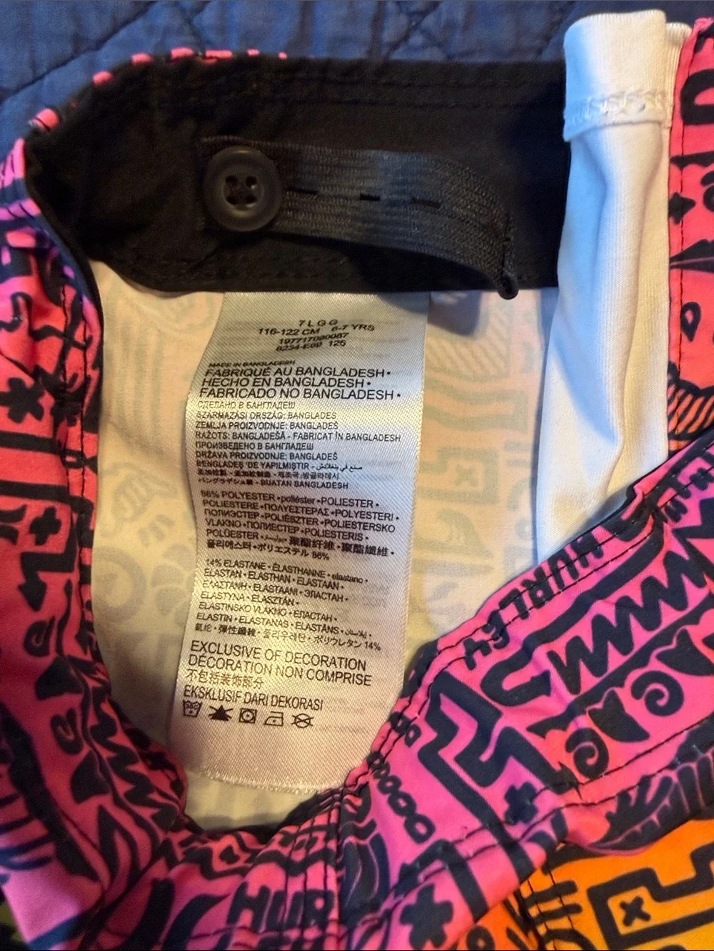 Hurley Boy’s Rainbow Gradient Print Swim Shorts